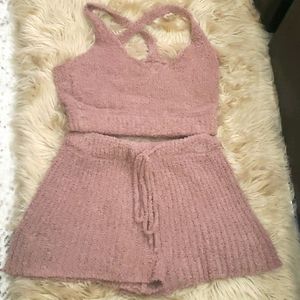 Cozy short set. Beautiful beige color worn once.